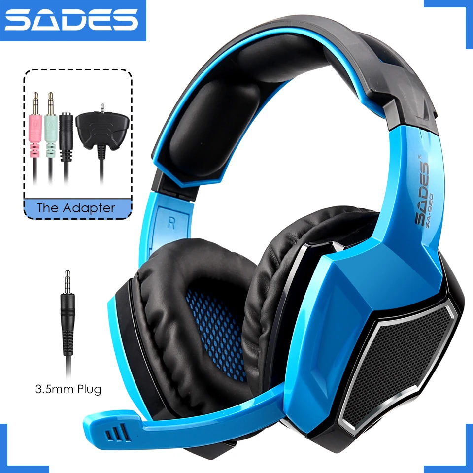 SADES SA-920 многоплатформенная игровая гарнитура наушники для ноутбука/PS4/Xbox 360/ПК/мобильного телефона/PS3 плеера