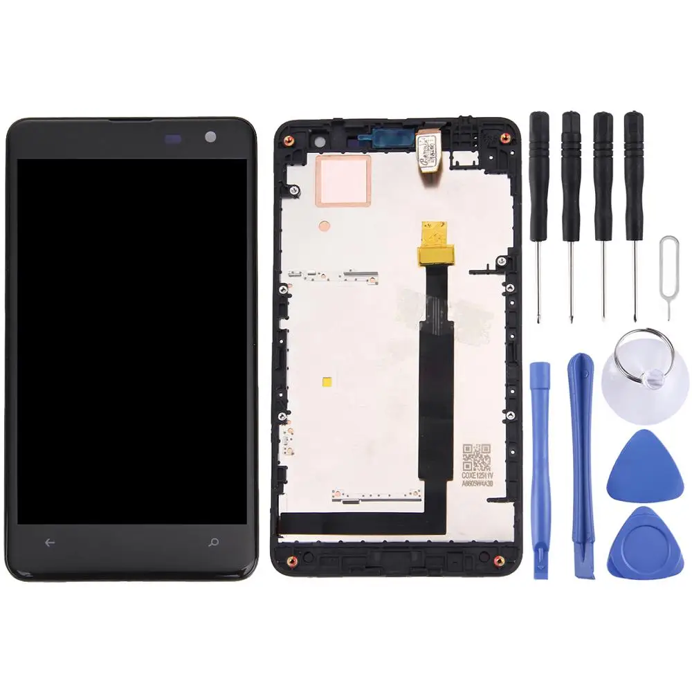 

100% Tested Repair Parts For Nokia Lumia 625 LCD Display+Touch Screen Glass Panel Assembly+Frame+Tools