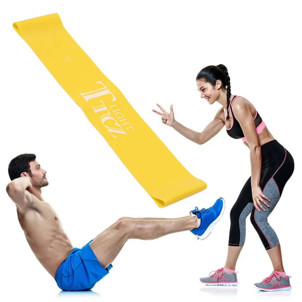 

1 Elastic Tension Resistance Band Exercise Workout Rubber Loop Band Bodybuilding Muscle Training Expander Yoga Fitness Equipment