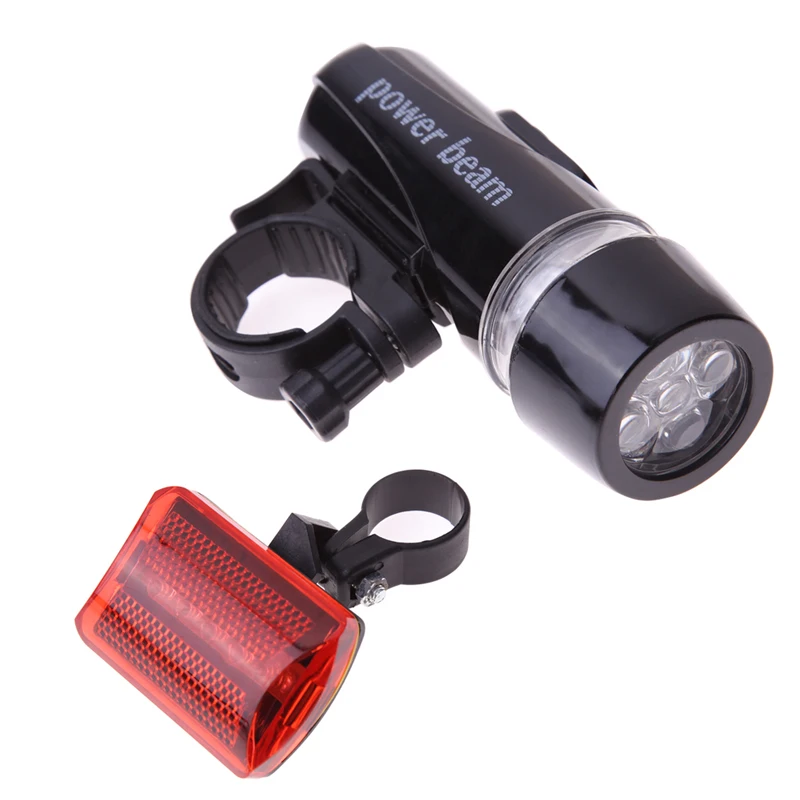 

Waterproof Bike Lights 5 LEDs Bicycle Front Head Light+5 LED Cycling Safety Rear Flashlight Torch Tail Light Taillight Rearlight