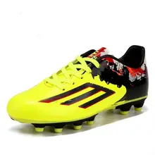 2016 new he spring and autumn football training shoes boys’ leather sneakers Soccer shoes EUR size 33-39