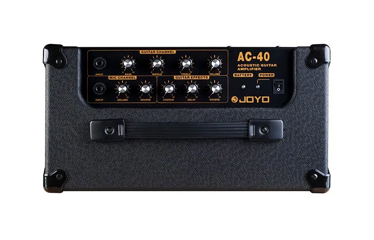 JOYO AC-40 40 Вт акустический усилитель для гитар 3 встроенные цифровые эффекты хора задержка реверберации богатый средний низкий Частотный усилитель