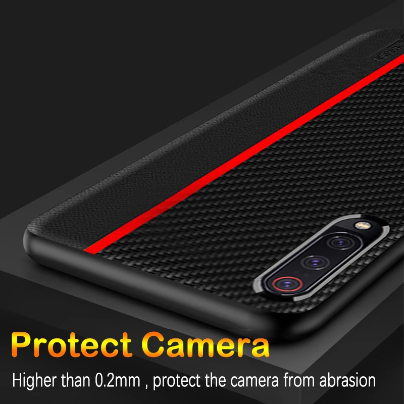 Xiaomi Mi 9 Case Original Carbon Fiber Leather Protection Cover for Xiaomi Mi 9 SE Mi 8 A2 Lite Pocophone F1 Redmi 6A 7A Case