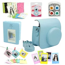 CAIUL Camera Case Bag for Fujifilm Instax Mini 8 Instant Camera Accessory Bundles Set PU Leather Bag Album Photo Frame and More