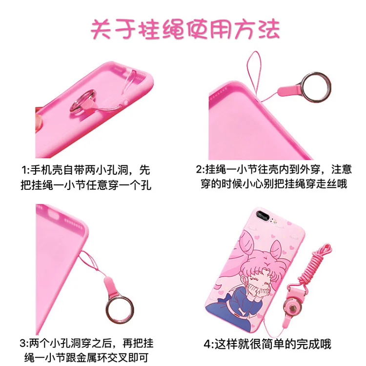 Чехол для iphone XS Max Sailor Moon+ пленка для экрана из закаленного стекла, Чехол для карт Sakura для iphone X XR 6 6 S 7 plus 8 8 plus