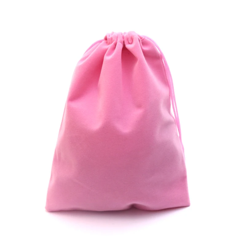 2pcs/lot 15x20cm Dark Red Velvet Bag Big Jewelry Bag Bracelet Candy Jewelry Packaging Bags Wedding Drawstring Pouch Gift Bag