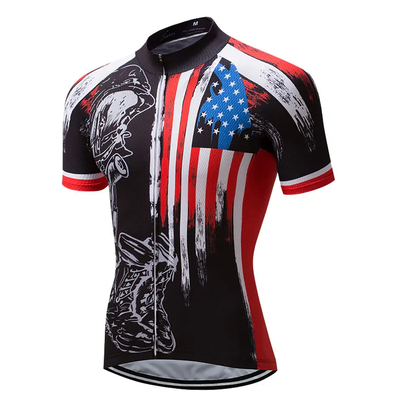 

Crossrider 2019 Men's Cycling Jerseys MTB Quick-Dry USA Bike Wear Clothes Short Maillot Roupa Ropa De Ciclismo Hombre Verano