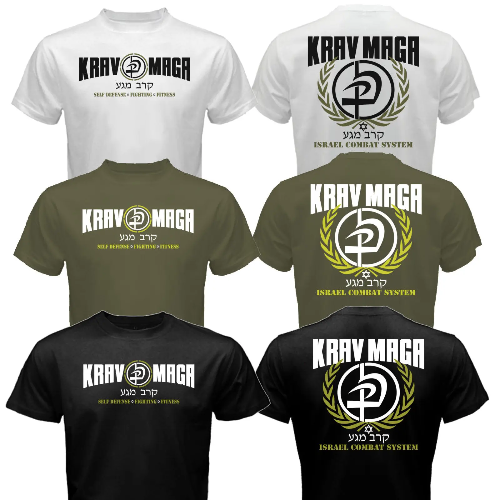 New Krav Maga Israel Combat Self IDF MMA Martial Arts T-shirt Tee - AliExpress