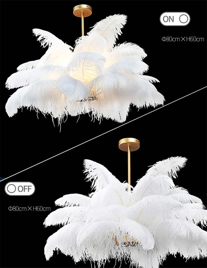 bougie feather light