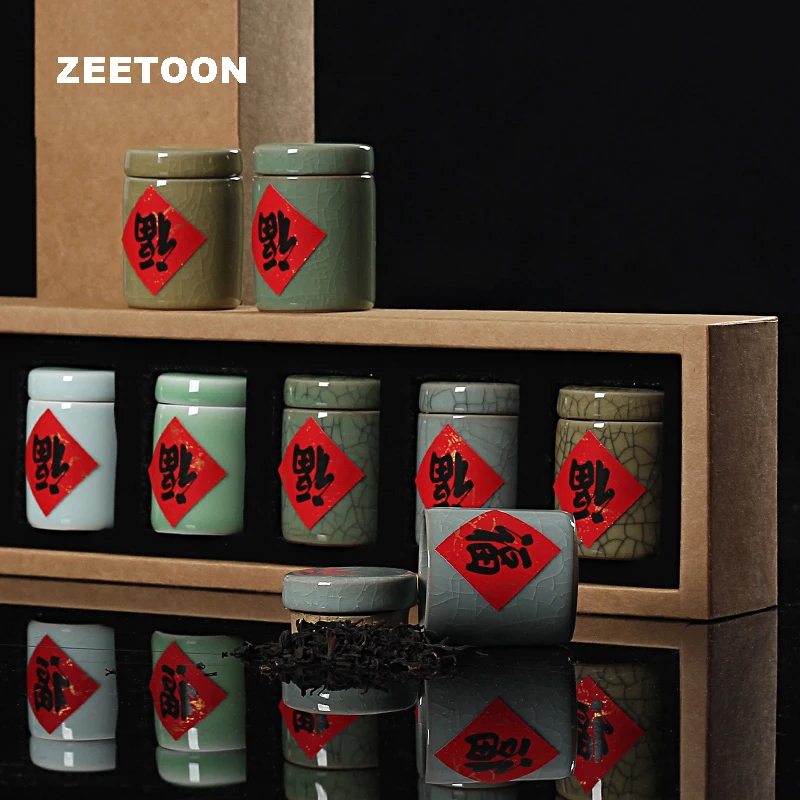 Китайские мини чайные банки Longquan Celadon портативная дорожная чайная банка Женский