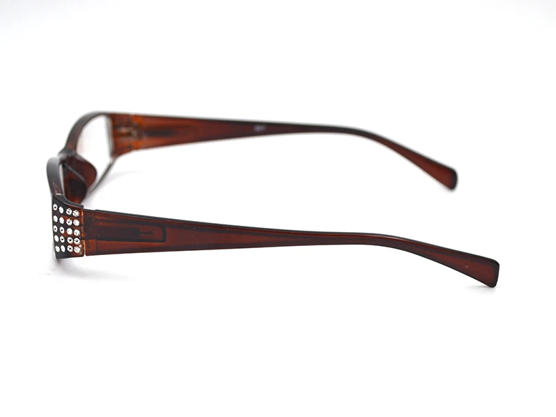 Для женщин очки для чтения для дальнозоркости Лупа с диоптриями зрения глаз алмаз храм Пружинистые дужки модные дешевые очки L3
