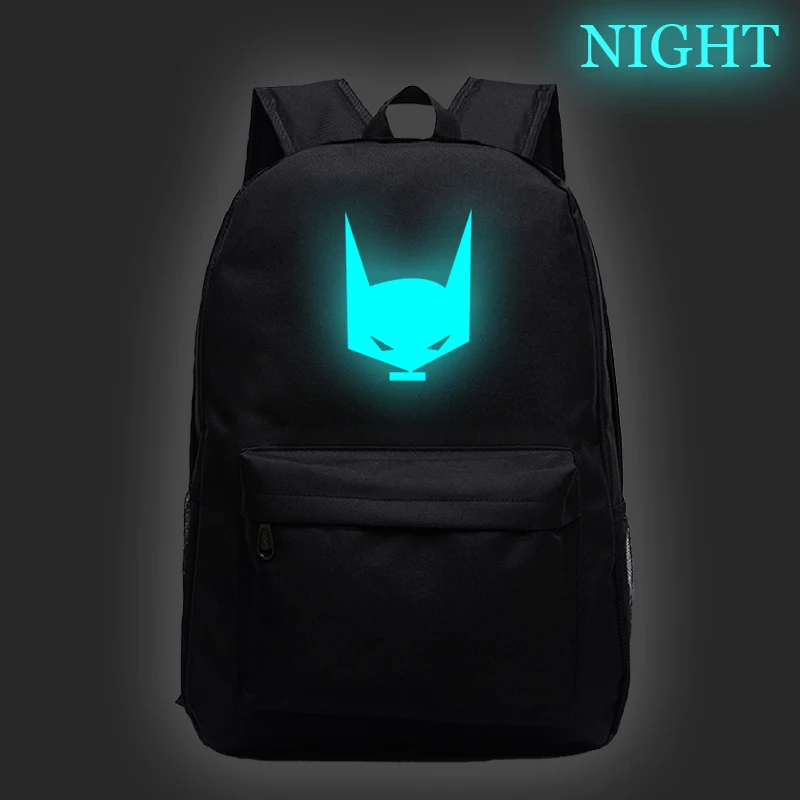Модный Светящийся рюкзак с Бэтменом, школьные сумки для студентов, красивые школьные сумки с новым рисунком, красивый холщовый рюкзак для путешествий - Цвет: 20