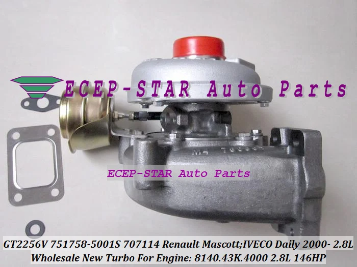 GT2256V 751758-5001S 751758-0001 707114-0001 500379251 Turbo For Renault Mascott Iveco Daily 2000- 8140.43K.4000 2.8L 146HP Turbocharger (2)