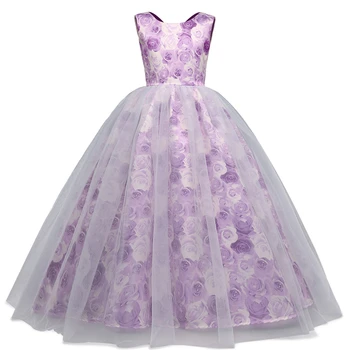 

Flower Princess Dress Prom Gowns Evening Formal Dresses Party Clothing Kids Bridesmaid Wedding Birthday Dress Christmas Baptism