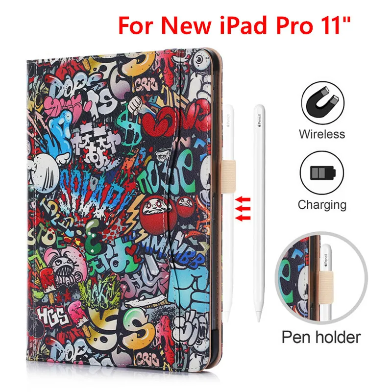 Чехол для iPad Pro 11 2018 A1980/A1980 умный чехол из искусственной кожи нового дюймов