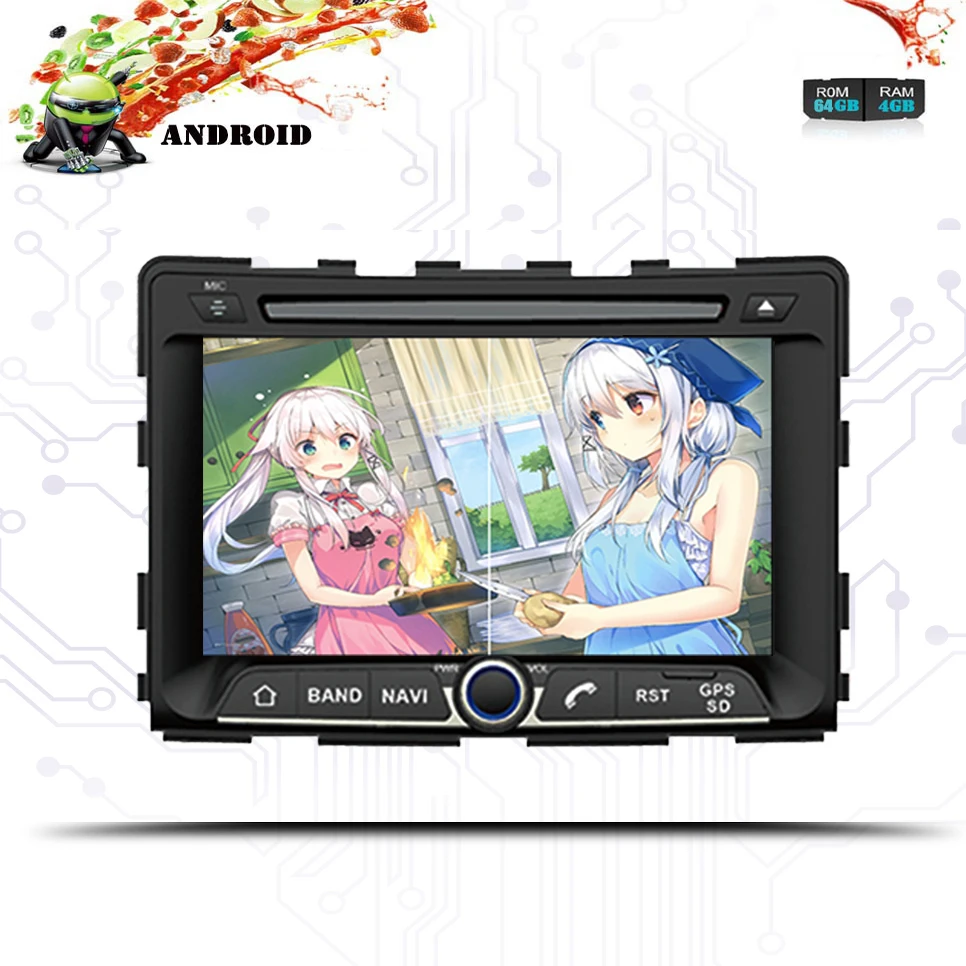Excellent 1024x600 HD 4G RAM Android 9.0 Car DVD GPS Navigation for Ssangyong rexton/for Ssangyong rodius/stavic 2004- MAP Head Unit 5