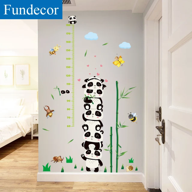 Aliexpress Fundecor Cute Panda Height Measure Wall Fundecor Cute Panda Height Measure Wall Sticker For Kids Rooms Growth Chart Nursery Room