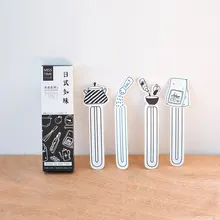 30 шт./кор. Японские закуски закладка Мультфильм бумага kawaii канцелярские принадлежности zakka школьные принадлежности papelaria подарки для детей