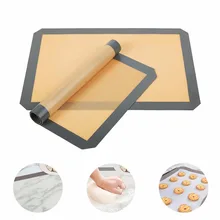 Silicone Baking Mat - Professional Grade Non Stick Silicon Liner for Bake Pans & Rolling Silicone Baking Mat - Professional Grade Non Stick Silicon Liner for Bake Pans & Rolling