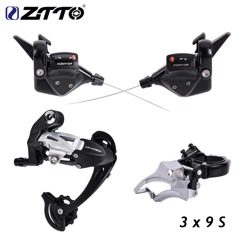 

ZTTO Bicycle MTB 3X9 27 Speed Front Rear Shifter Derailleur Groupset for Parts m4000 m370 m430 m590 system