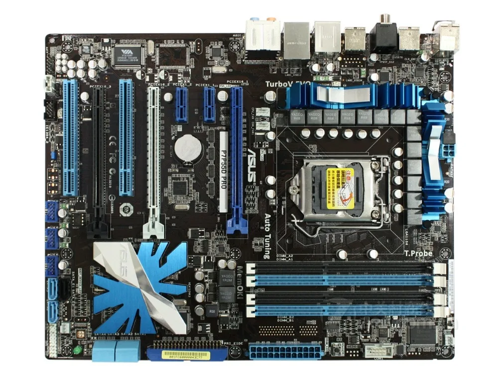 Бесплатная доставка оригинальная материнская плата для ASUS P7P55D PRO LGA 1156 DDR3