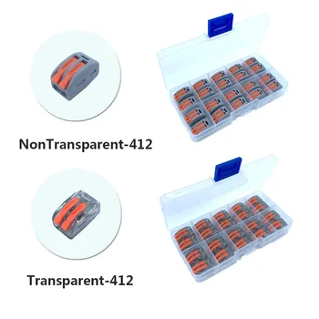 

Wango Connector 222-412 20PCS/Box Cage Spring Universal Conector Fast Wire Wiring Conductors Terminal Block China Free Shipping
