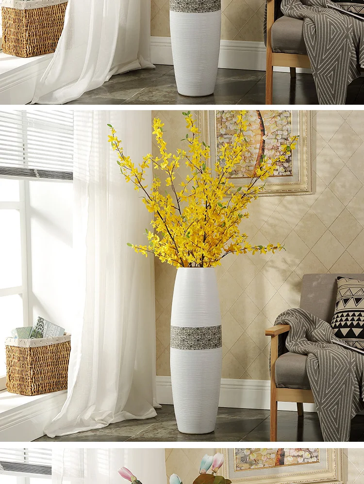 Jia-gui luo 60 см/80 95 минималистичный Стиль Европейский стиль напольная ваза дизайн, простые линии и гладкие подарки для друзей