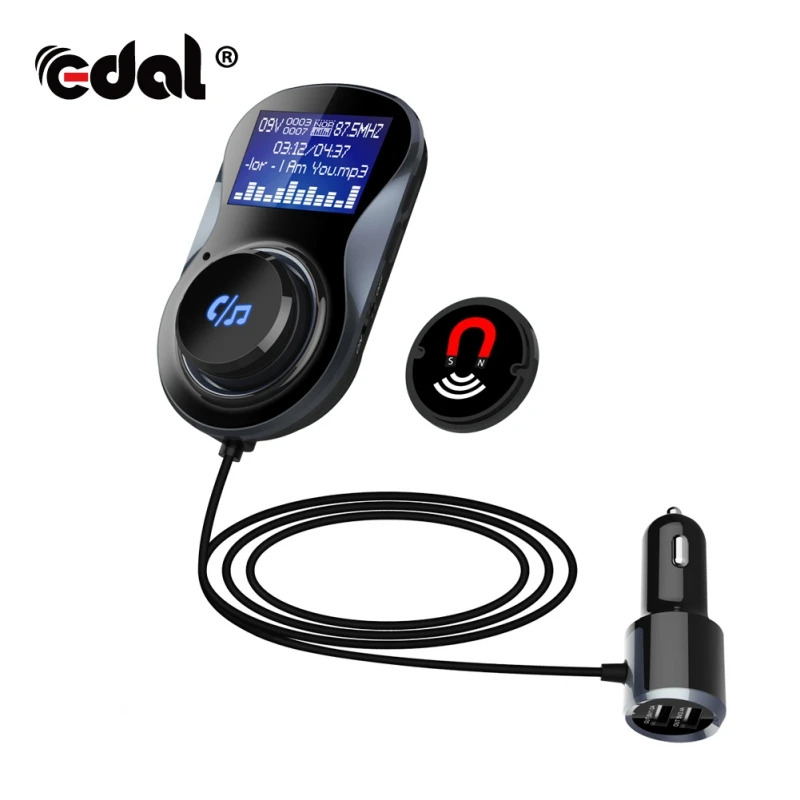 Универсальное зарядное устройство BC30 Dual USB для мобильного телефона s Автомобильный MP3-плеер беспроводной Bluetooth 4,1 автомобильное зарядное устройство bluetooth-передатчик адаптер