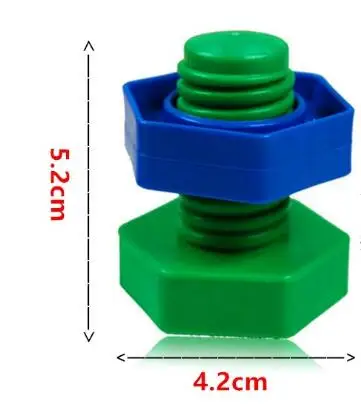 5 шт./6 шт. винтовые строительные блоки пластиковая втулка форма цвет формы Соответствующие яйцо бой вставленные игрушки для детей puzzleToys ZXH