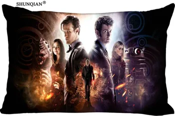 

Hot Custom DOCTOR WHO Rectangular Pillowcase Home Bedroom Living Room Silk Pillowcase Two Sides Printing More Size