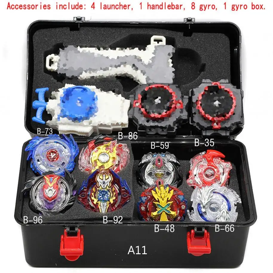 Beyblade Burst B139 B134 B131 Metal Fusion 4d With 4 Launcher Bayblade Burst Spinning Top Christmas Gift For Kids Toys - Цвет: a11