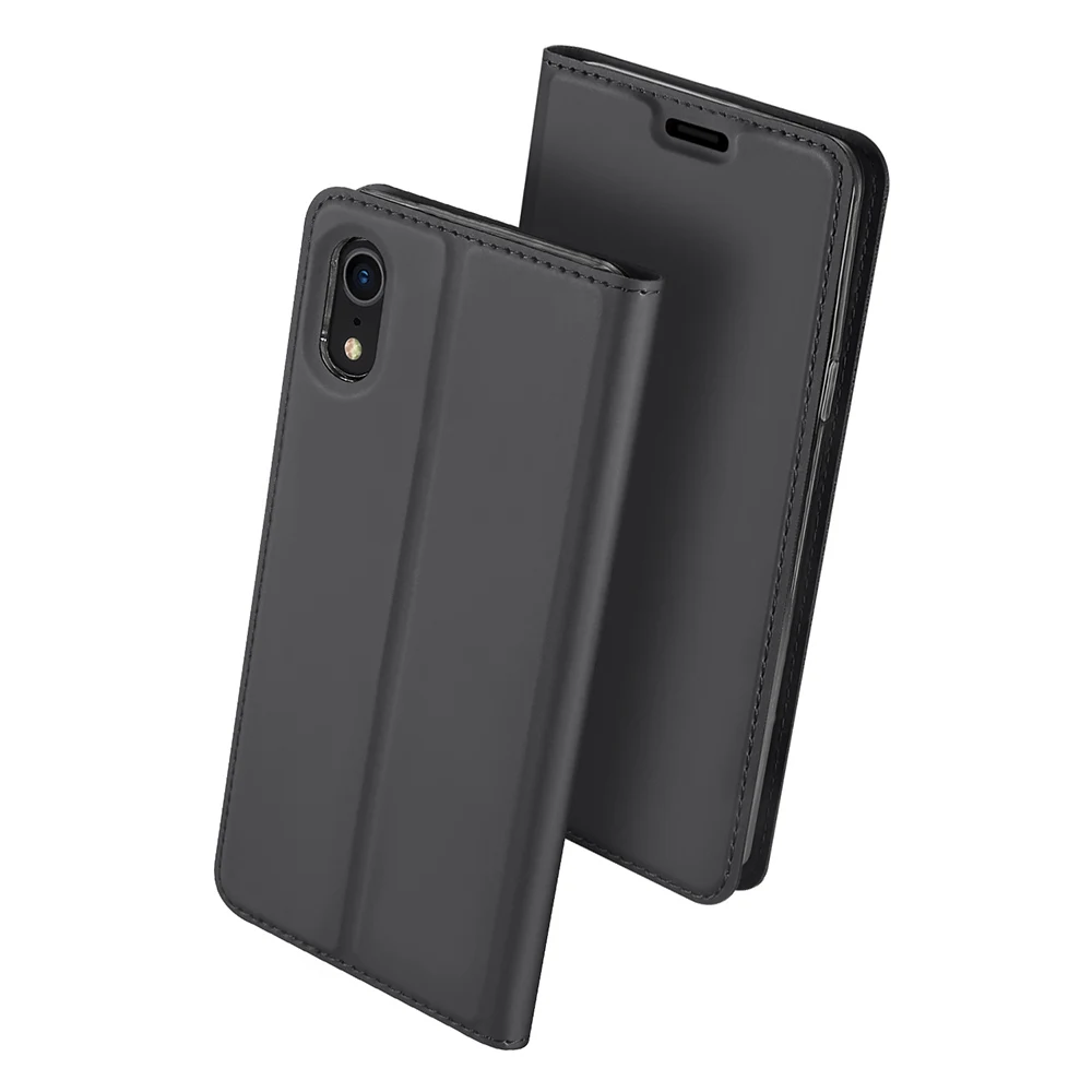 DUX DUCIS Флип Кожа Чехол для iPhone XR 6 1 &quotроскошный Стенд Бумажник чехол X R Hoesje 2018 Новый