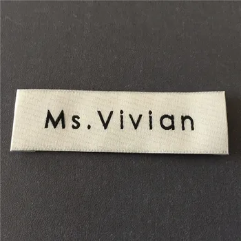 

Custom 50D High Density Ultrasonic Cutting Edge Laundry Labels Garment Labels For Clothing For Women's Wearing