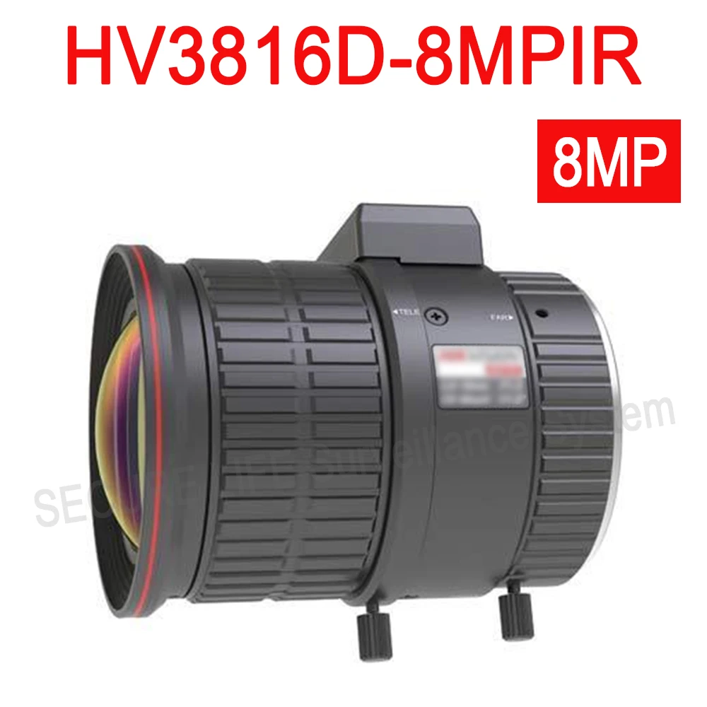 

Hik IP Camera Lens DC IRIS Manual Vari-focal Lens 3.8-16mm 8MP IR Aspherical len HV3816D-8MPIR