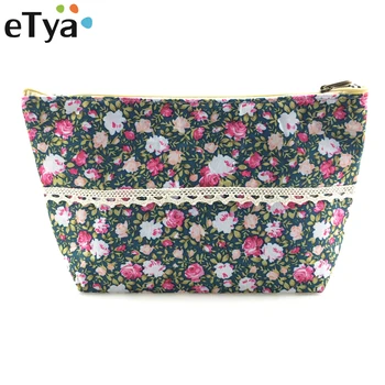 

eTya Fashion Travel Cosmetic Bag Makeup Brush Bag Lady Cosmetics Case Toiletries Wash Kit Make Up Organizer Storage Beauty Bag
