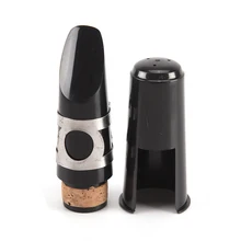 1 комплект кларнета трубчатой головки мундштук кларнета с пластиковой крышкой+ бамбуковая Рид+ металлическая Лигатура