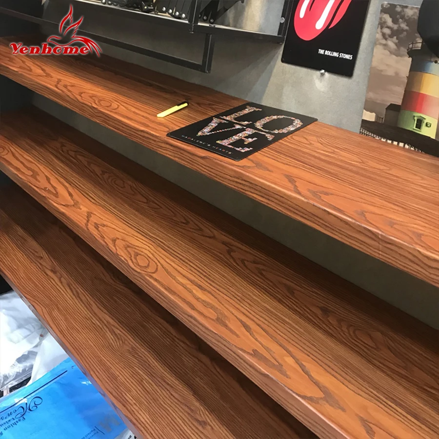 

Waterproof Vinyl Self adhesive Wallpaper Furniture Wood Grain Contact Paper Cupboard Wardrobe Door Stickers Kitchen Wall Sticker