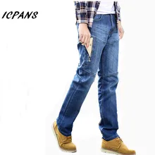 

ICPANS 2018 Jeans Multi-pocket Zipper Casual Straight Elastic Stretch Military Cargo pants Big Size 42 44 46