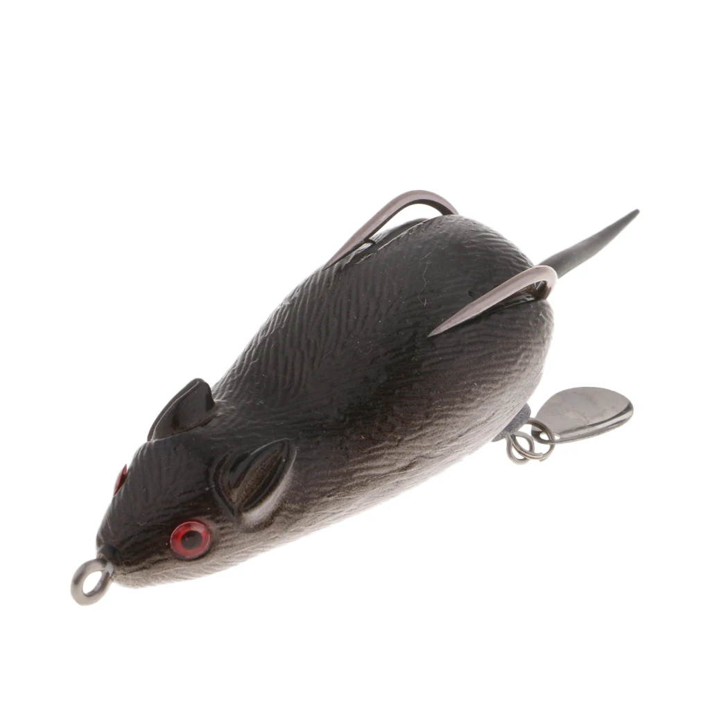 Weedless Topwater Mouse Floating Soft Rubber Bass Snakehead Fishing Lure app&acirc;t de p&ecirc;che Se&ntilde;uelo de la pesca