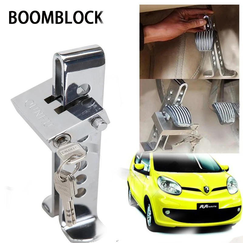 

BOOMBLOCK 1set Car Anti-Theft Lock Brake Steel For VW Polo Golf 4 5 Passat Hyundai Tucson Solaris Ix35 Mitsubishi ASX