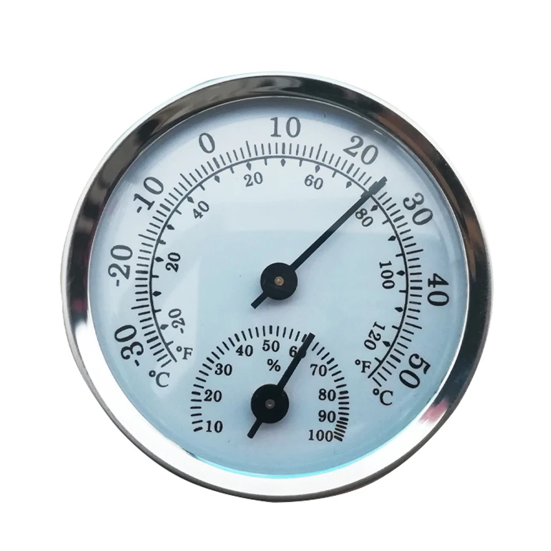 

Household Mini 57mm Thermometer Hygrometer for Sauna Room Temperature Humidity Meter
