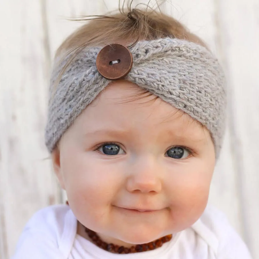 Buy baby girl wool knitted headbands winter kids