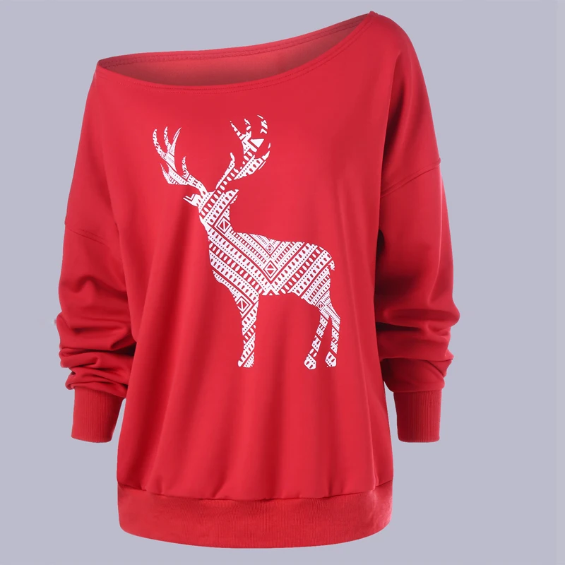 Осень-зима, женские свитера и пуловеры, толстый теплый женский Рождественский свитер, женские джемперы с принтом оленя