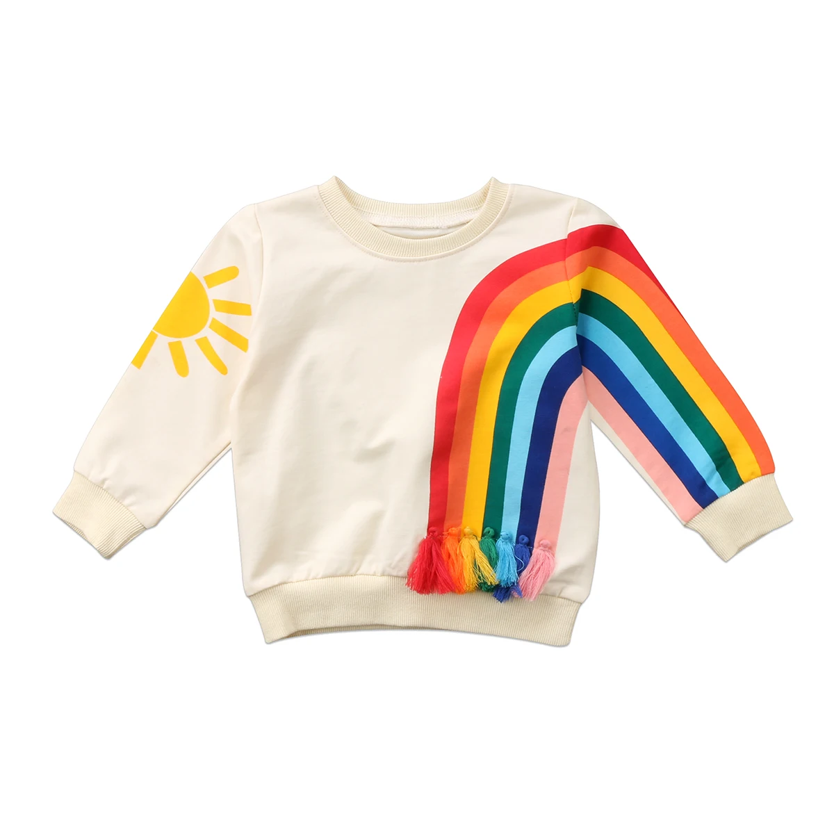 Г. Детская футболка с длинными рукавами для девочек, Осень-зима, Детская футболка с рисунком радуги, розового цвета для девочек 1-6 лет