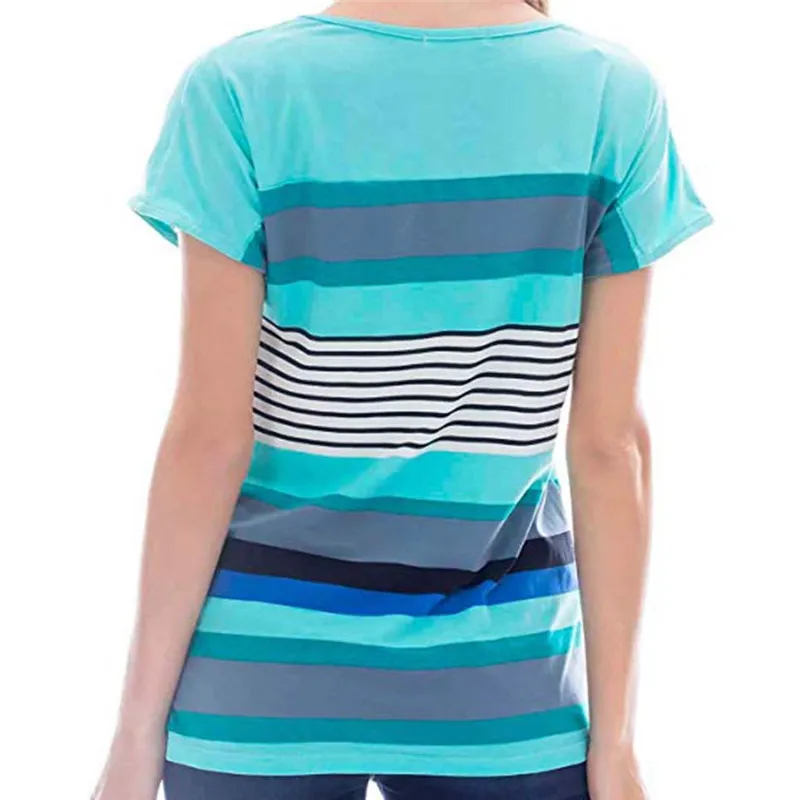 Maternity clothes 2019 summer new Women's Maternity Nursing Tops Striped Breastfeeding T-Shirt ropa mujer #4M10 (8)