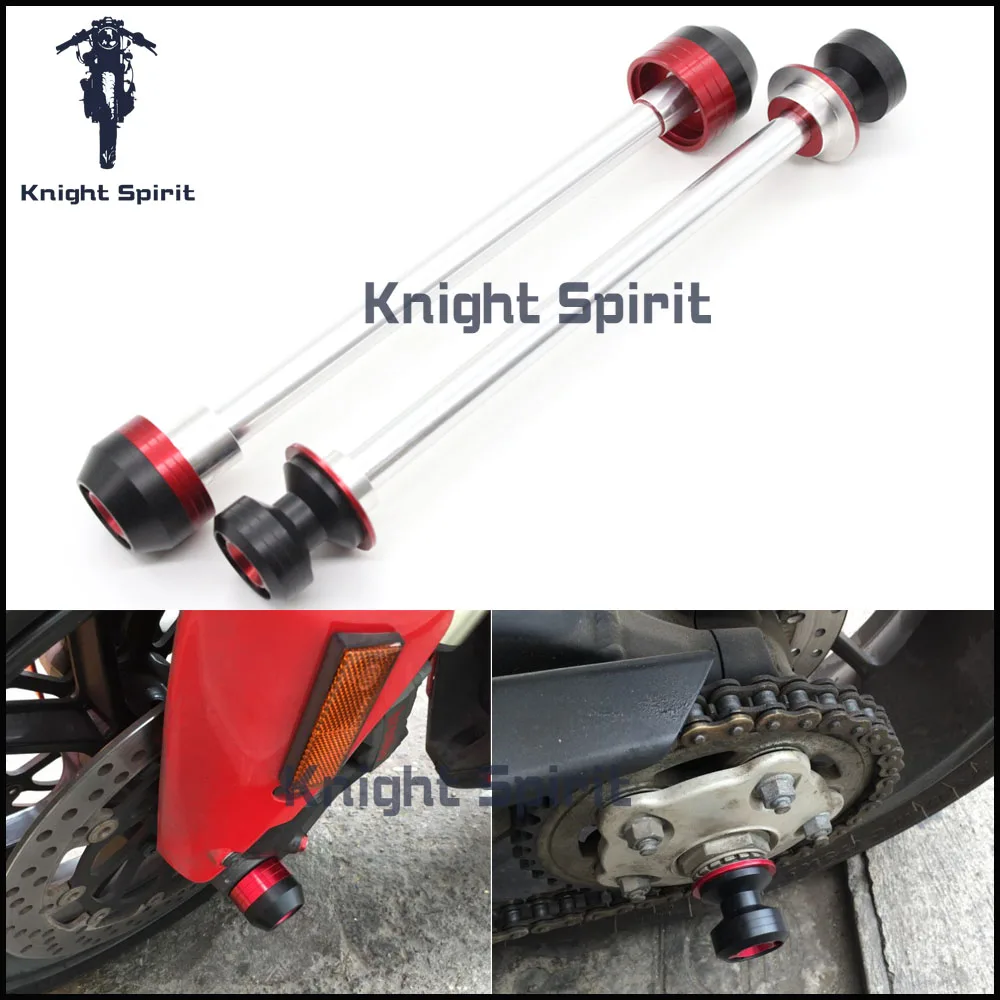 

For DUCATI MONSTER 796 2010-2014 11 12 13 Motorcycle Front & Rear CNC Wheel Axle Fork Crash Protector Slider Stand Screw
