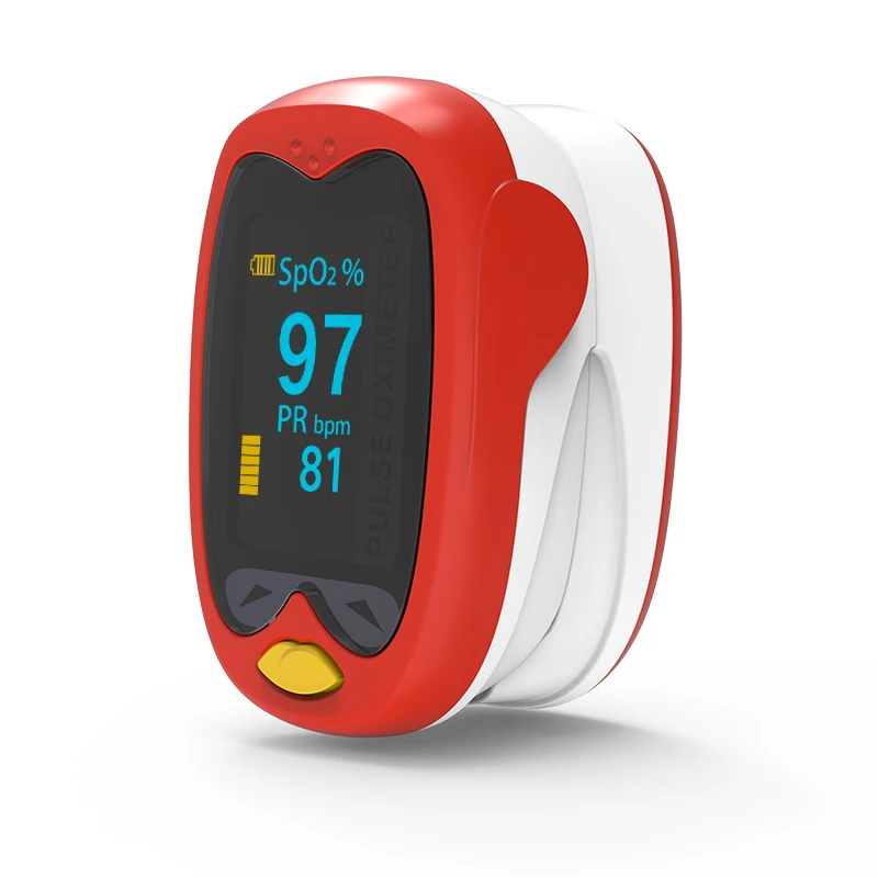 Rechargeable Child Finger Pulse Oximeter SpO2 Blood Oxygen PR Saturation Meter Pediatric baby Neonatal Infant kids saturimetro