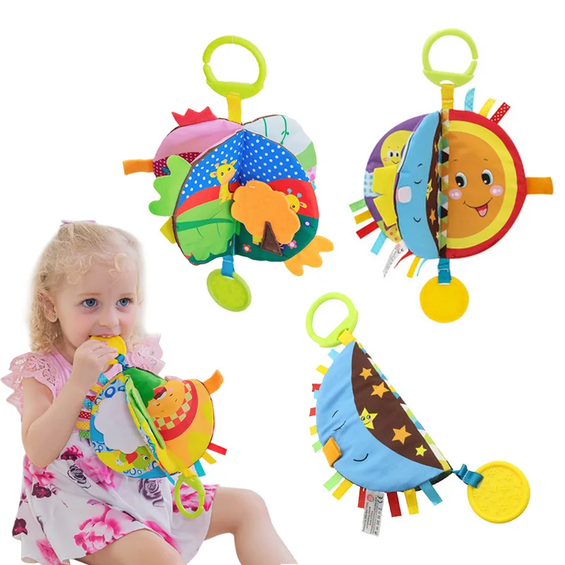 

Soft Cloth Books Baby Toys Cartoon Baby Rattle Mobile Infant Kids Intelligence Development Early Learning Educational Toys