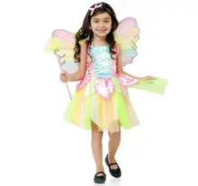 Lovely angel rainbow skirts Halloween children's princess dress stage performances for cosplay angel costumes Lovely angel rainbow skirts Halloween children's princess dress stage performances for cosplay angel costumes
