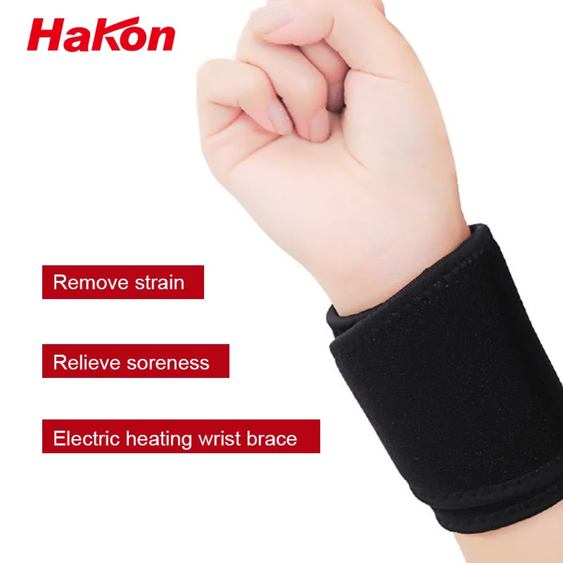 

USB Heated Wrist Brace with Chinese Medicine Therapy for Wrist Pain Injury Carpal Tunnel Arthritis Tendonitis Joint Pain Brace